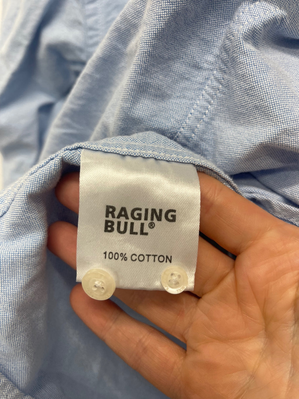 Fabulous Raging Bull cotton Shirt UKXXL Light Blue ES609
