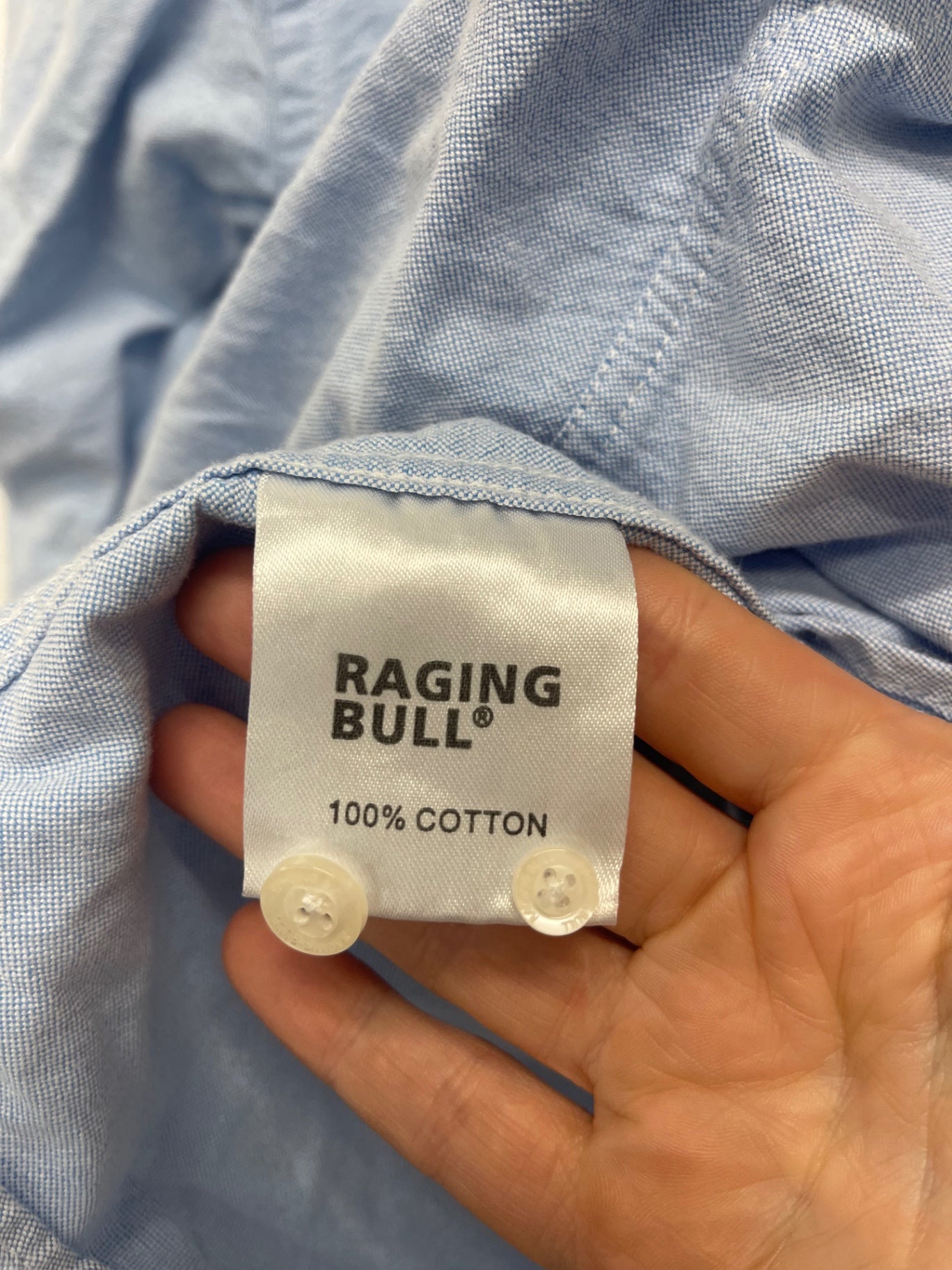 Fabulous Raging Bull cotton Shirt UKXXL Light Blue ES609