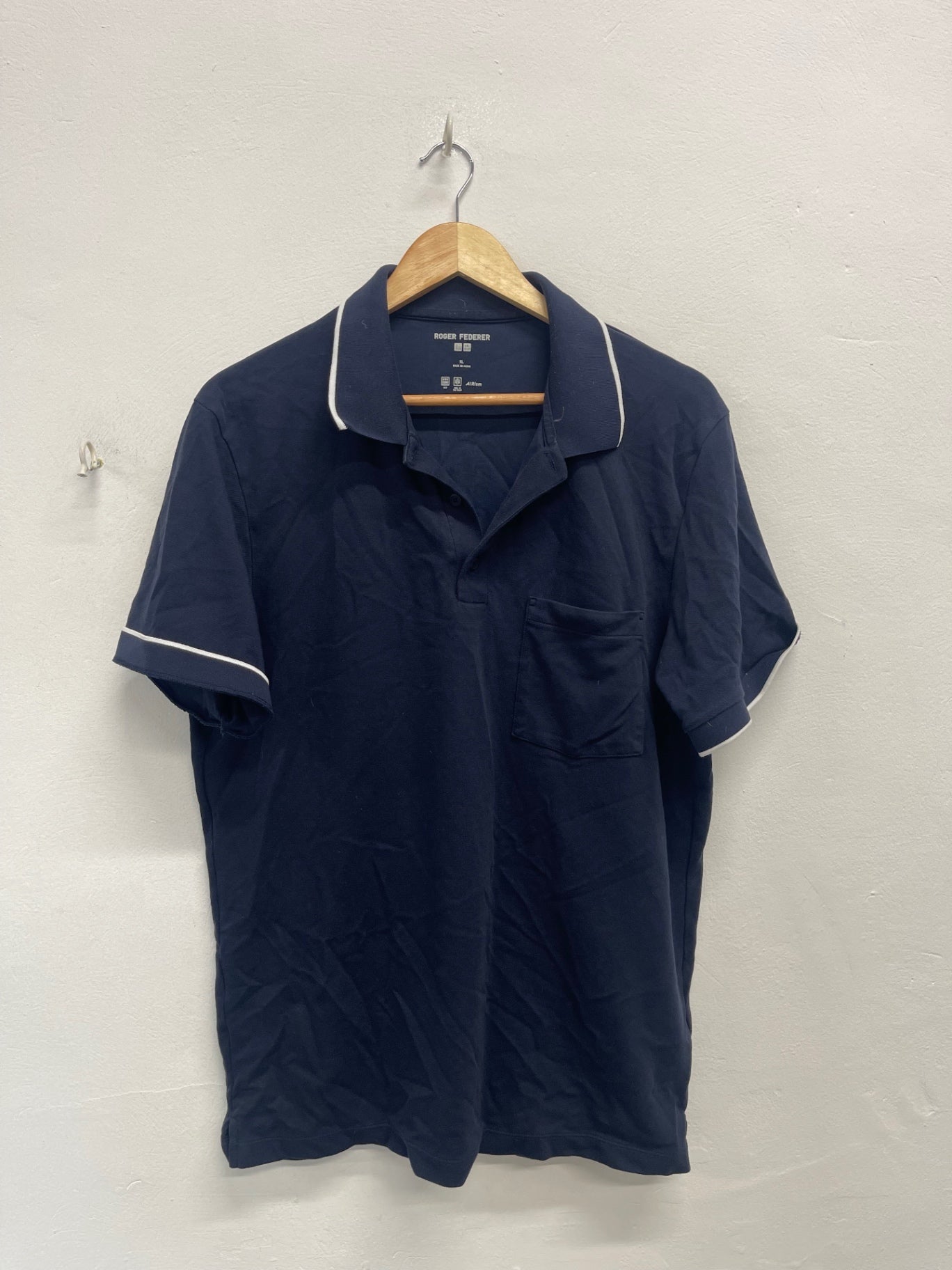 Fabulous UNIQLO x Roger Federa Polo Shirt uk XL Navy blue ES609