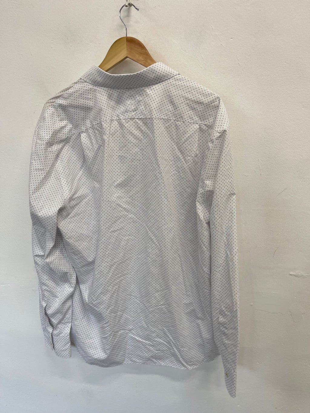 Fabulous Charles Tyrwhitt Shirt UK XXL White & burgundy ES609