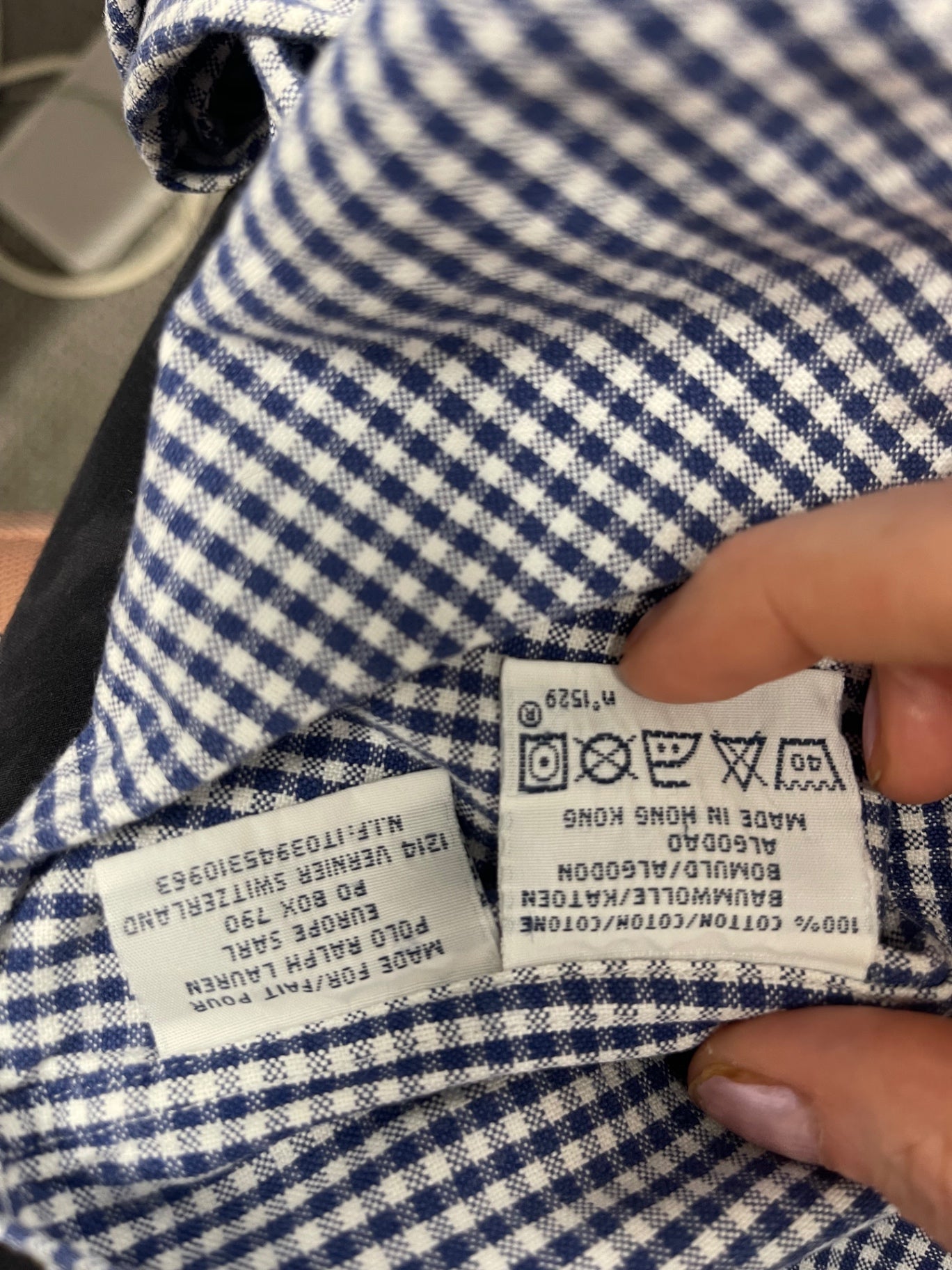 Fabulous Ralph Lauren Shirt 16” Blue & White ES609