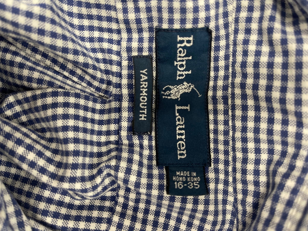 Fabulous Ralph Lauren Shirt 16” Blue & White ES609