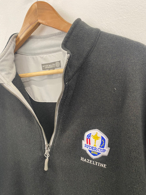 Classic Peter Millar 1/4 zip Ryder Cup 2016 Hazeltine XXL grey
