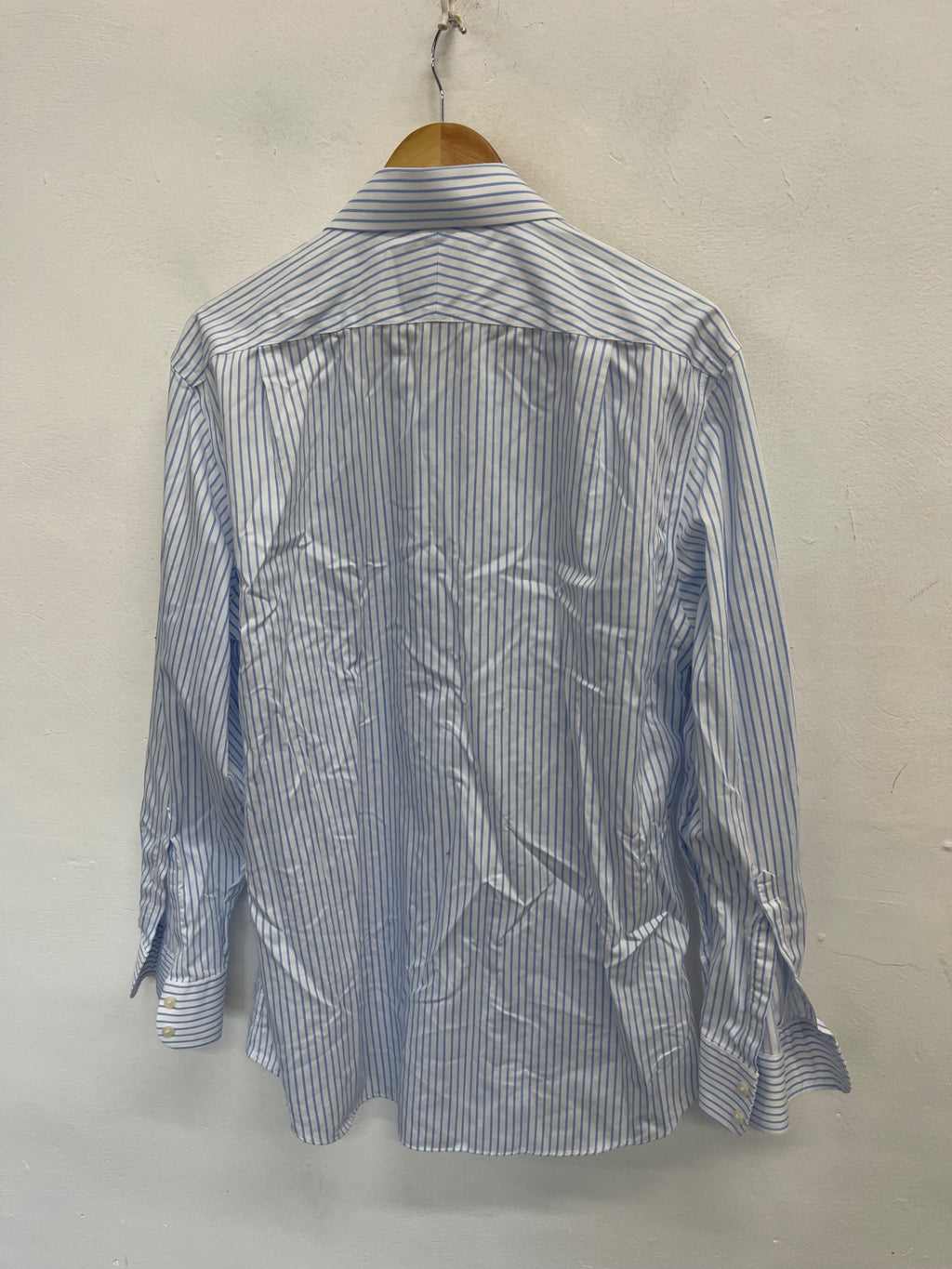 Fabulous Charles Tyrwitt striped classic Shirt 17.5" White & blue ES609