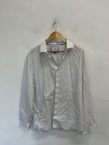 Fabulous Charles Tyrwhitt Shirt UK XXL White & burgundy ES609