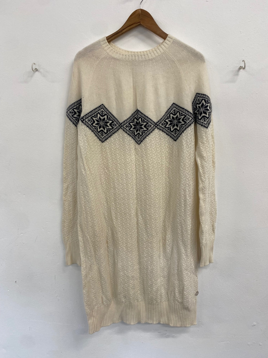 Gorgeous Loro Piana Knit Jumper dress cashmere scandi nordic UK16 IT48 FK608 