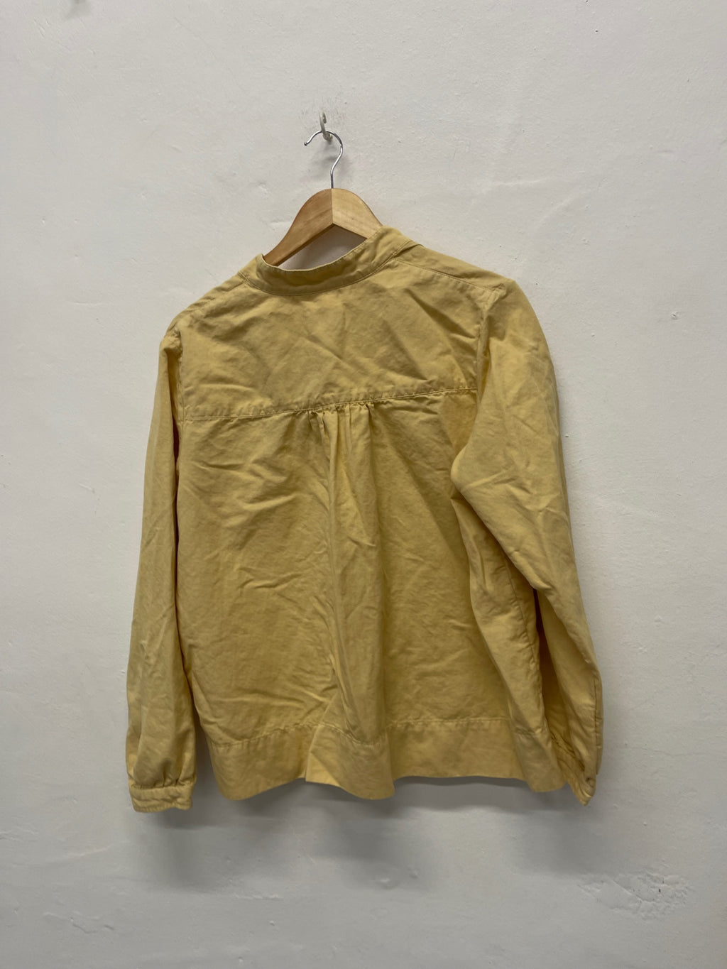 Fabulous Toast soft cotton blend smock top UK12 Yellow FK608