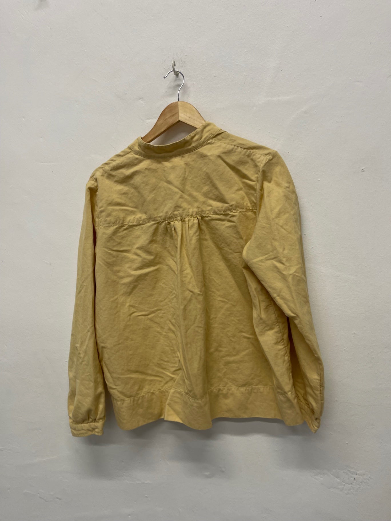 Fabulous Toast soft cotton blend smock top UK12 Yellow FK608