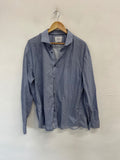Fabulous Charles Tyrwhitt diamond Shirt UK XXL Blue & White ES609