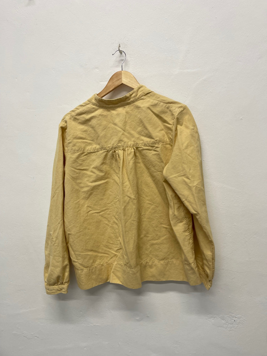 Fabulous Toast soft cotton blend smock top UK12 Yellow FK608