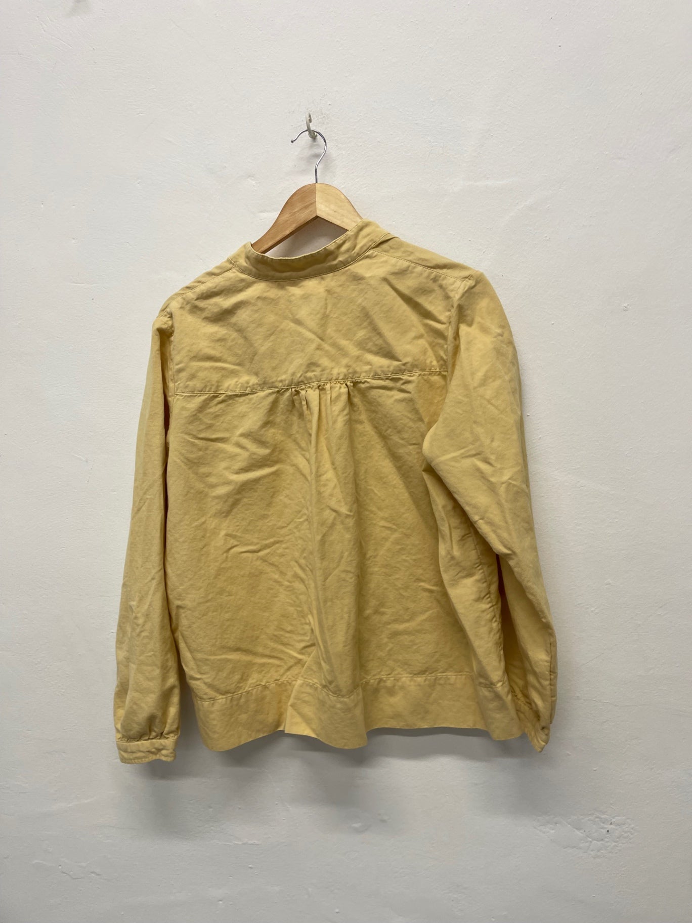 Fabulous Toast soft cotton blend smock top UK12 Yellow FK608