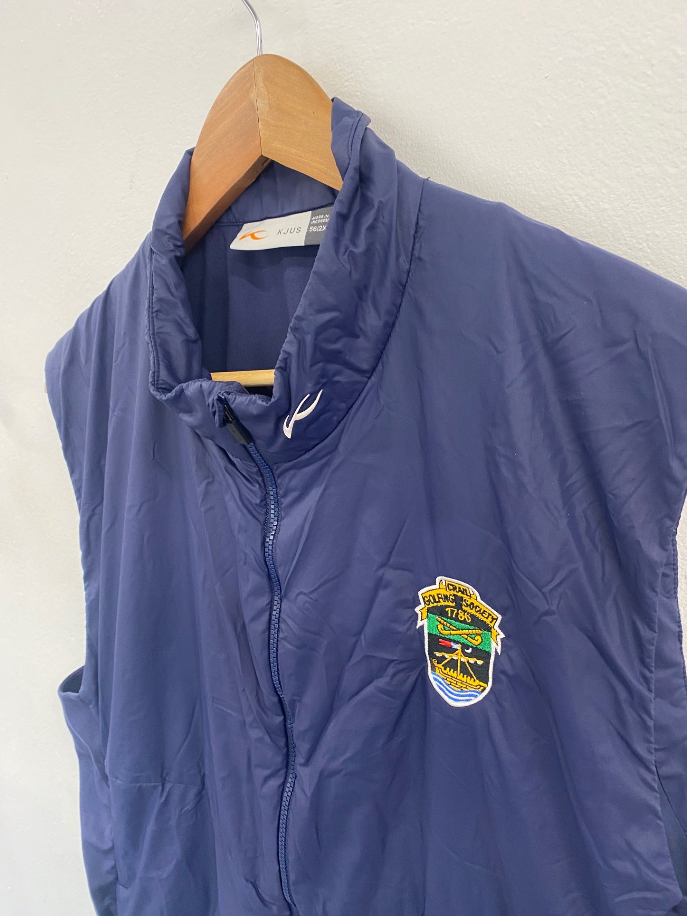 Awesome Kjus radiation gilet navy XXL Crail Golfing Society ES609