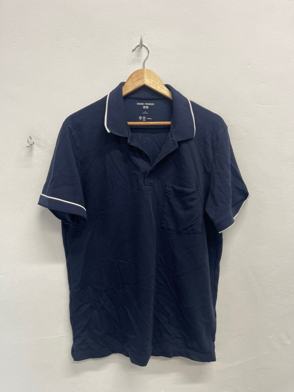 Fabulous UNIQLO x Roger Federa Polo Shirt uk XL Navy blue ES609