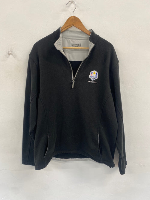 Classic Peter Millar 1/4 zip Ryder Cup 2016 Hazeltine XXL grey