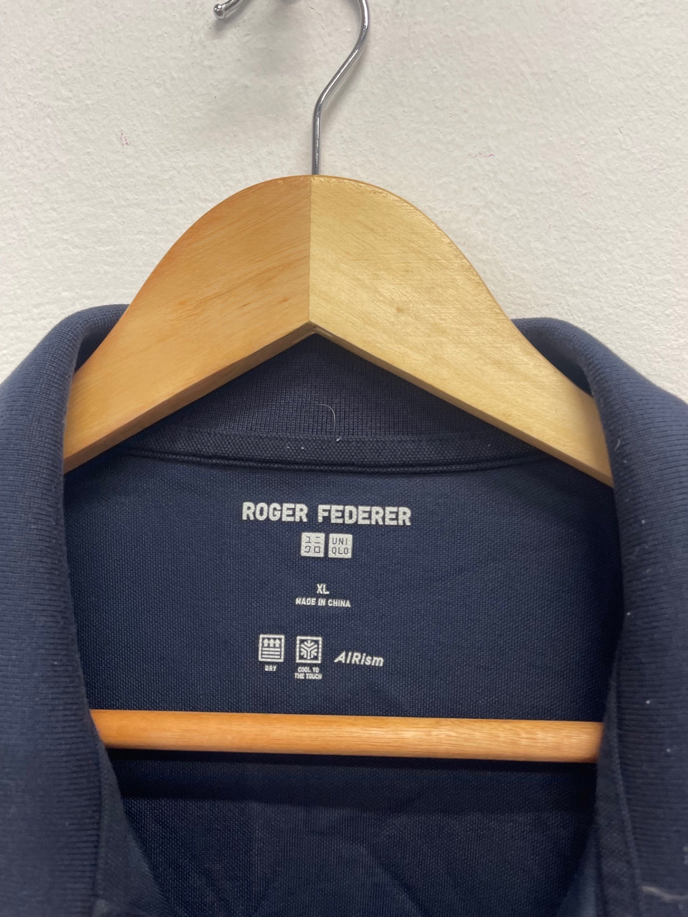 Fabulous UNIQLO x Roger Federa Polo Shirt uk XL Navy blue ES609