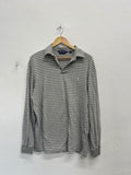 Fabulous POLO GOLF RALPH LAUREN Polo Shirt UkL Grey & White ES609