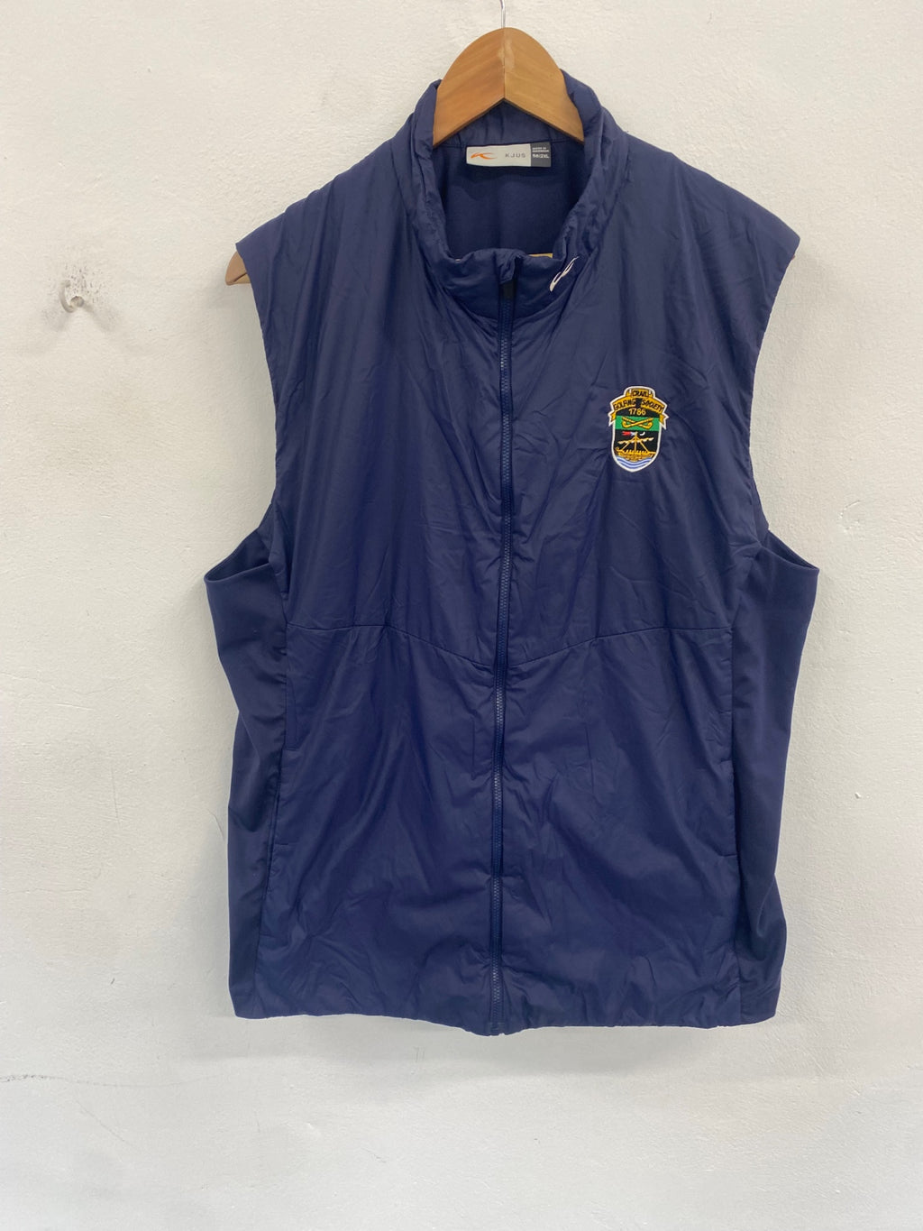 Awesome Kjus radiation gilet navy XXL Crail Golfing Society ES609