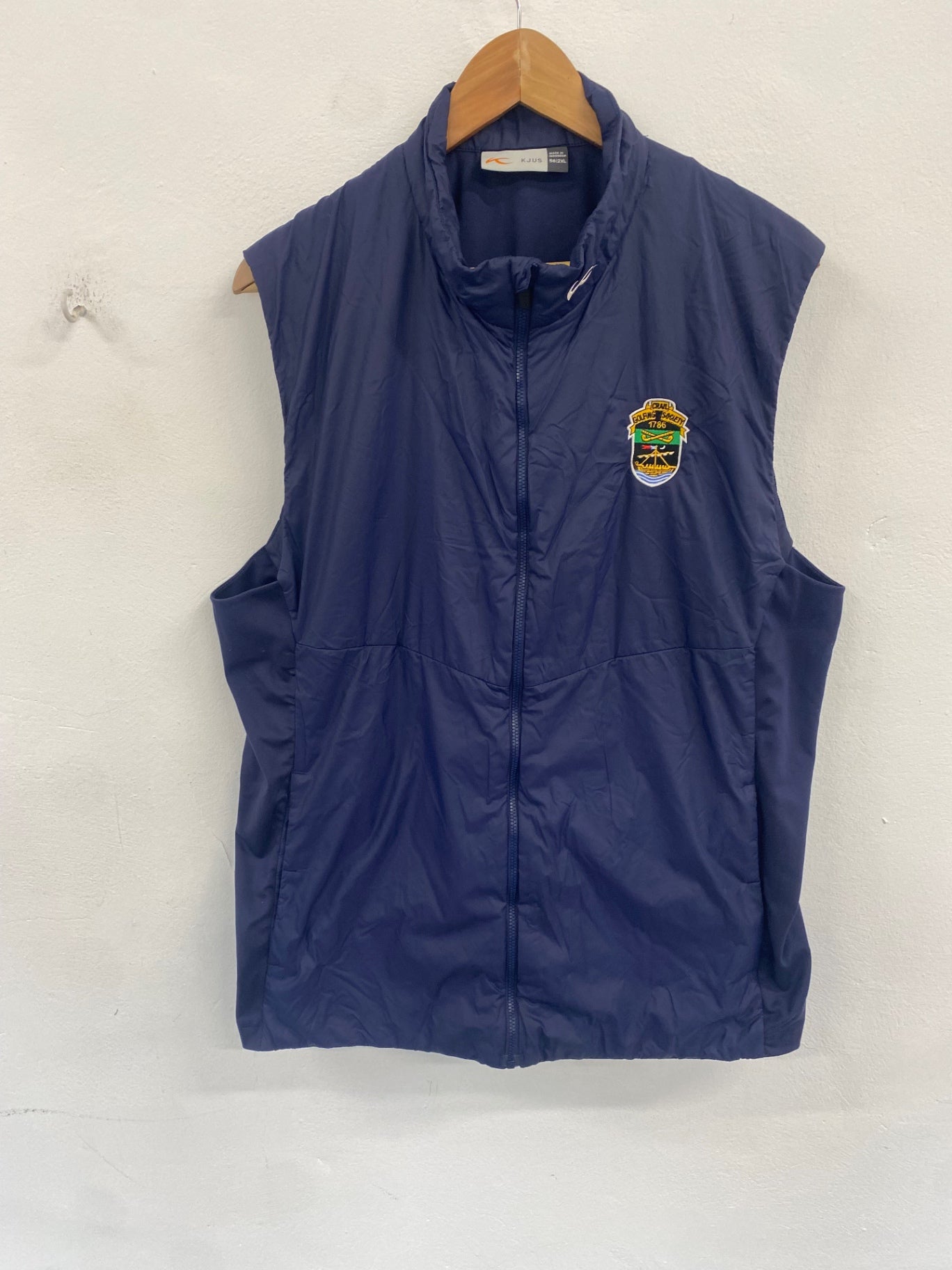 Awesome Kjus radiation gilet navy XXL Crail Golfing Society ES609