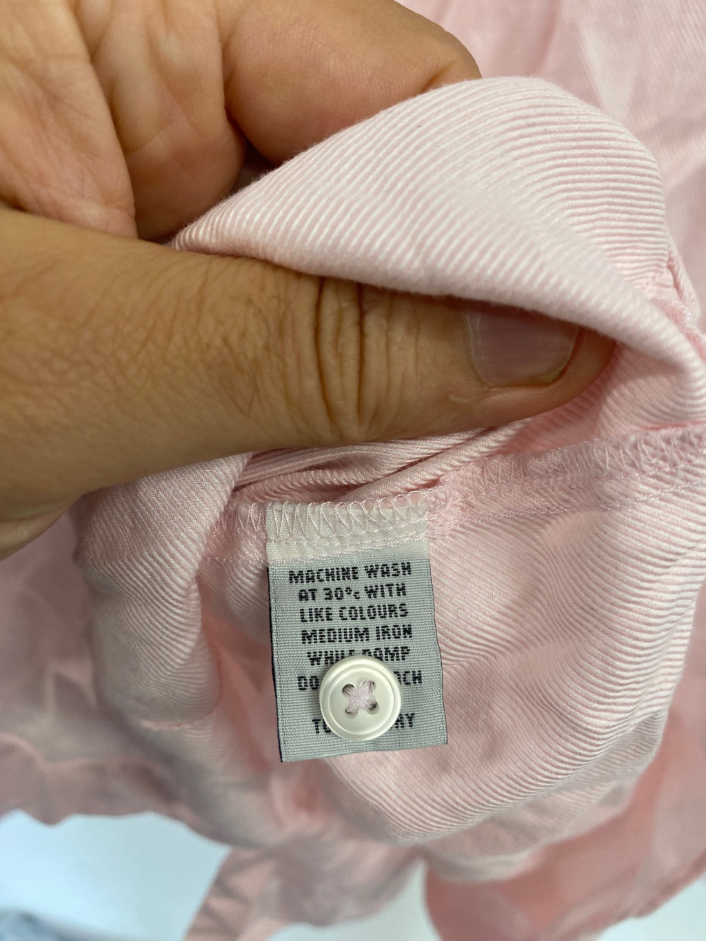 Classic Hawes & Curtis fitted Shirt UK14 Pink KW605