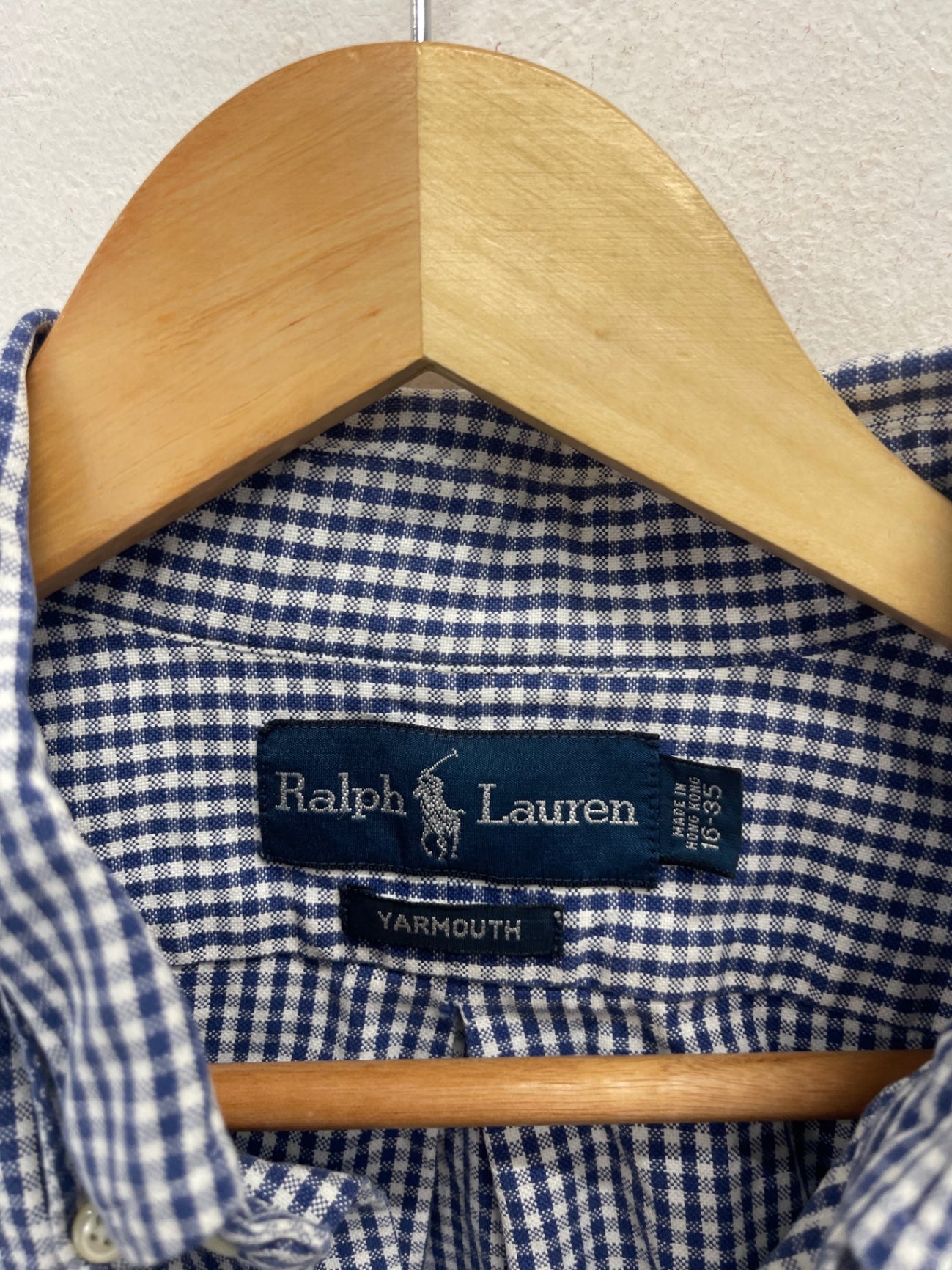 Fabulous Ralph Lauren Shirt 16” Blue & White ES609