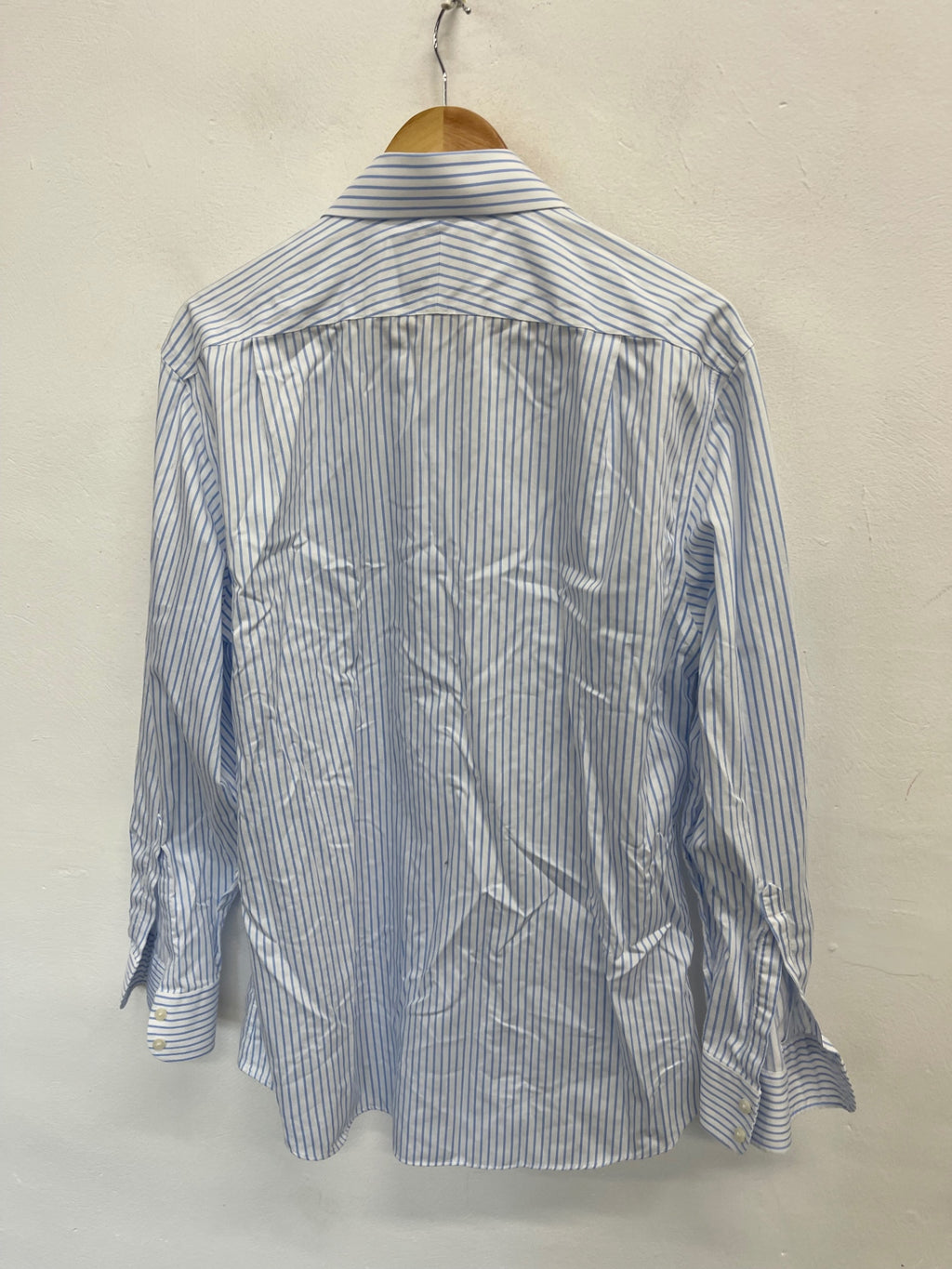 Fabulous Charles Tyrwitt striped classic Shirt 17.5" White & blue ES609