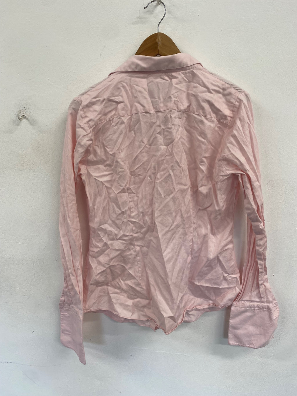 Classic Hawes & Curtis fitted Shirt UK14 Pink KW605