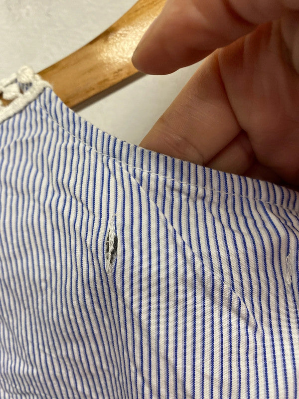 Fun and flirty pure cotton summer boho tunic top Uk20 CR002