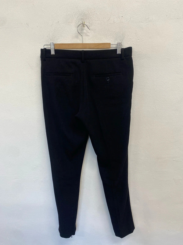 Lovely Uniqlo cairne roitfeld black trousers UK 8 LH002
