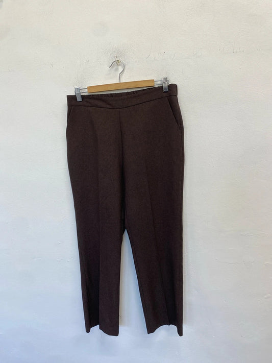Lovely bonmarche brown straight leg trousers UK 12 IM001