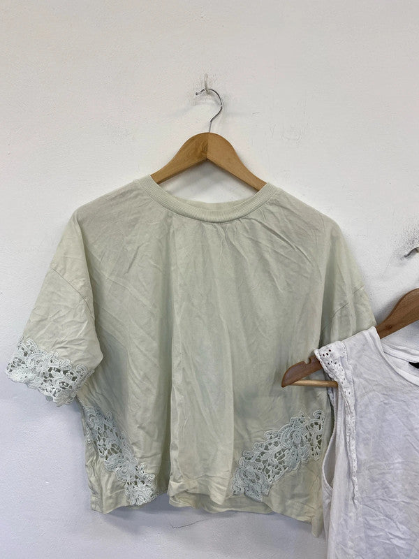 Pieces River Island Vero Moda Cute Casual Tops Trio M-XL #20 LN001