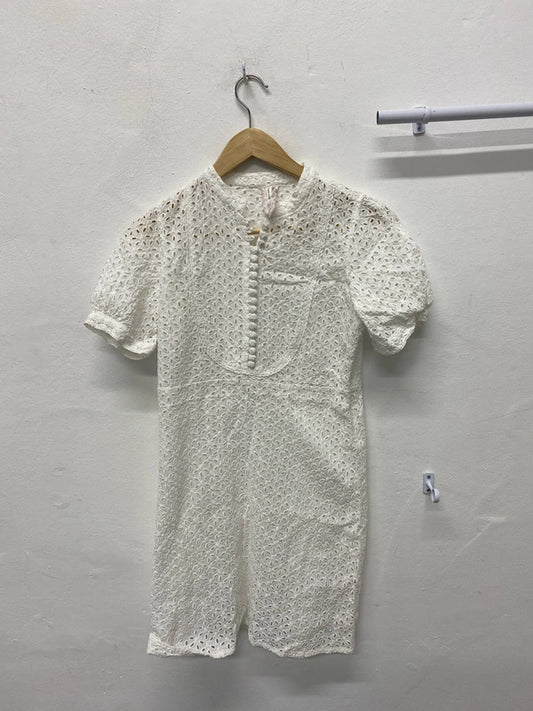 Stunning Y2K vintage Pepe Jeans broderie summer dress UK6-8 SN002