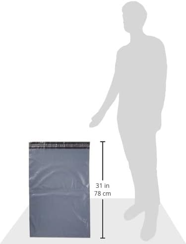Triplast 12 x 16-Inch Plastic Mailing Postal Bag - Grey (Pack of 100)