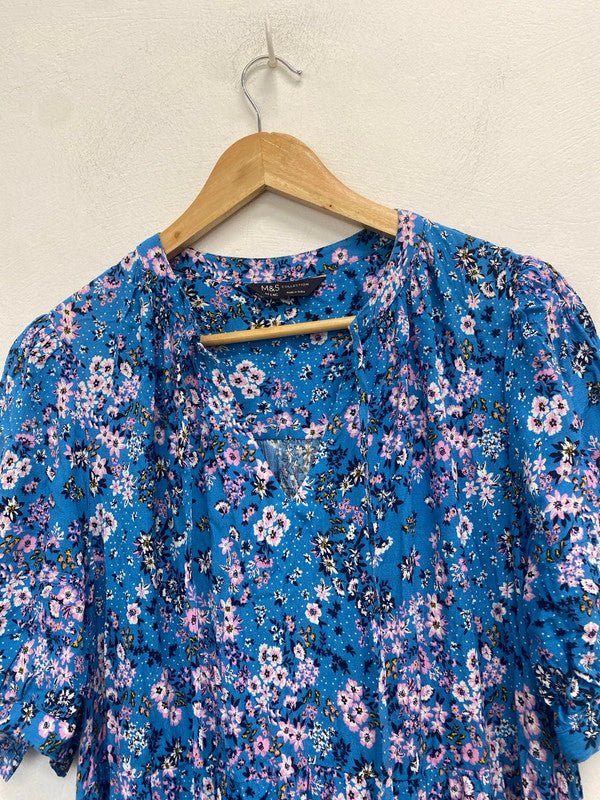 Stunning m&s floral maxi dress UK 14 LW005