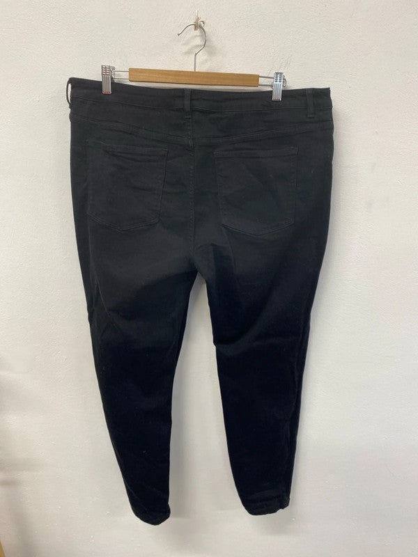 Mint Velvet Stylish Black Skinny Jeans Size 18R KN002