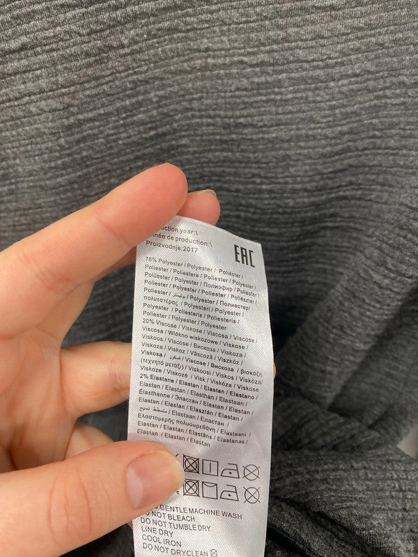 Jacqueline De Yong Chic Grey Top Size M LD001