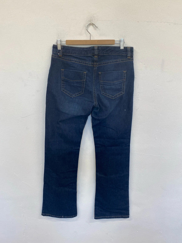 Principles Chic Navy Wide Leg Jeans UK 12 SW001
