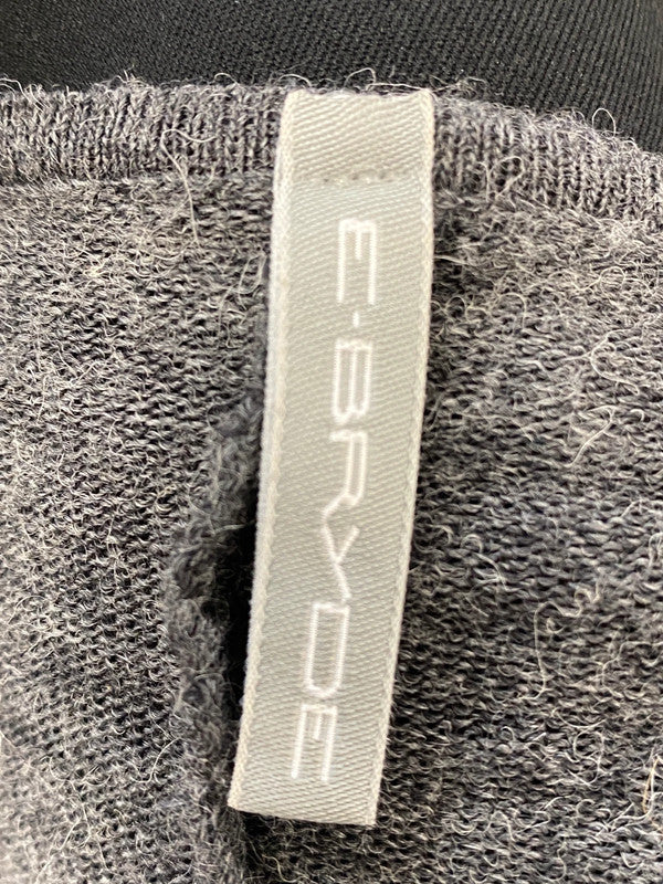 Stunning E.bryde grey alpaca long sleeve dress midi UK 10 SD002