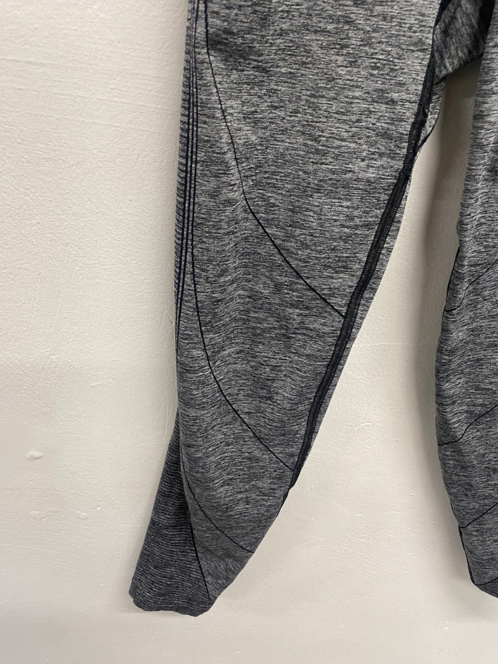 Fabulous Gymshark Leggings UK 8 Grey marl seamless 7/8 SA514