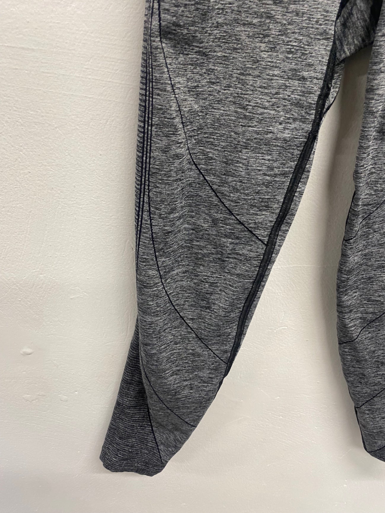 Fabulous Gymshark Leggings UK 8 Grey marl seamless 7/8 SA514