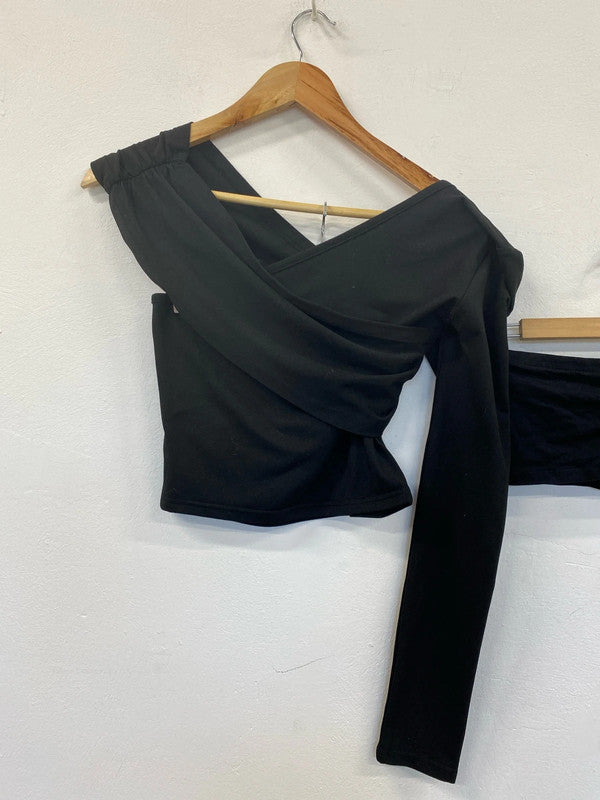 Boohoo New Look Shein Chic Black Tops Trio UK 8-10 #22 LK009