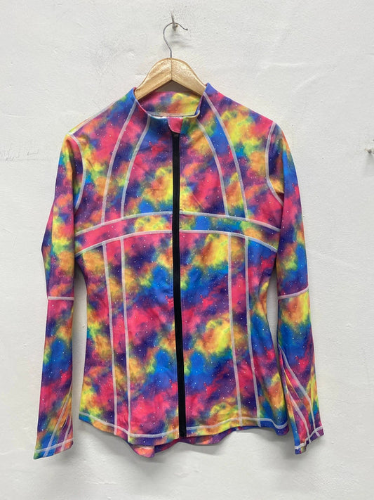 Fabulous Lucy Locket Loves activewear space neon jacket UkS 10/12 MA003