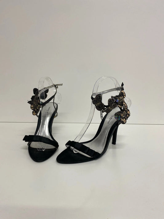 Karen Millen Gorgeous Black Embellished Butterfly Heels UK 5 AE001