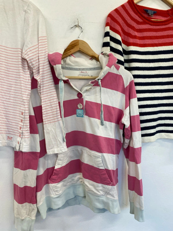 Fabulous ladies nautical summer jumper bundle crew clothing Joules Uk14 #6 KM005