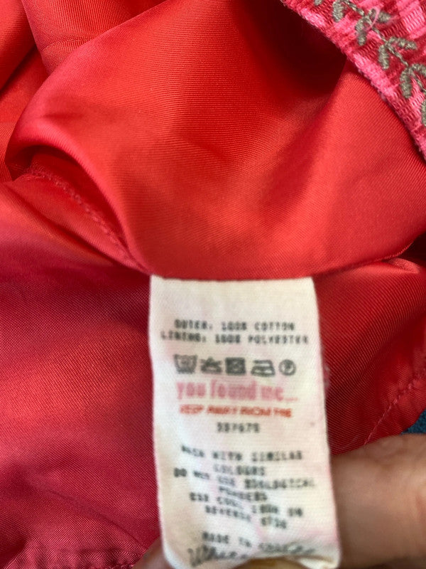 Fabulous Skirt from White Stuff embroidered Mini Raspberry red Uk8 MM005