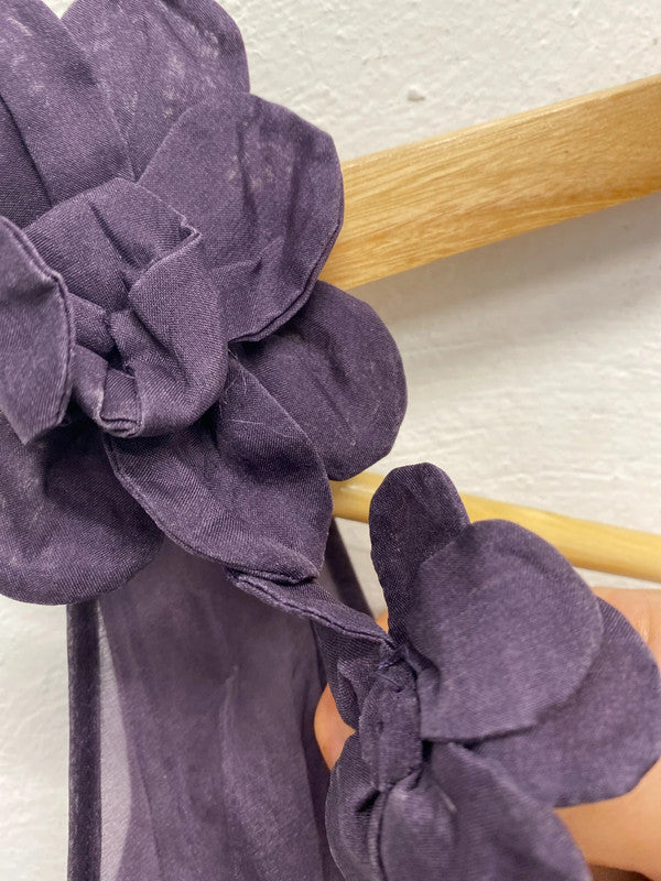 Fabulous Rare 1990’s Luella occasion event dress UK14 purple pink KN003