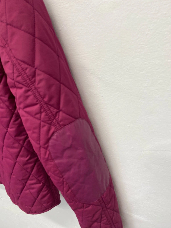 Fab Cerise Pink quilted jacket from River Island UK6 KM004