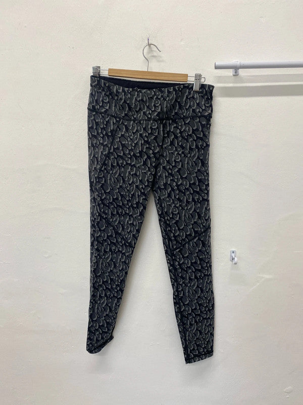 Fabulous Sweaty Betty Black & Grey camo leggings UkL LB005