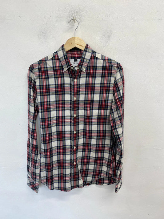 Fabulous men’s red black checked shirt UK xs GK002