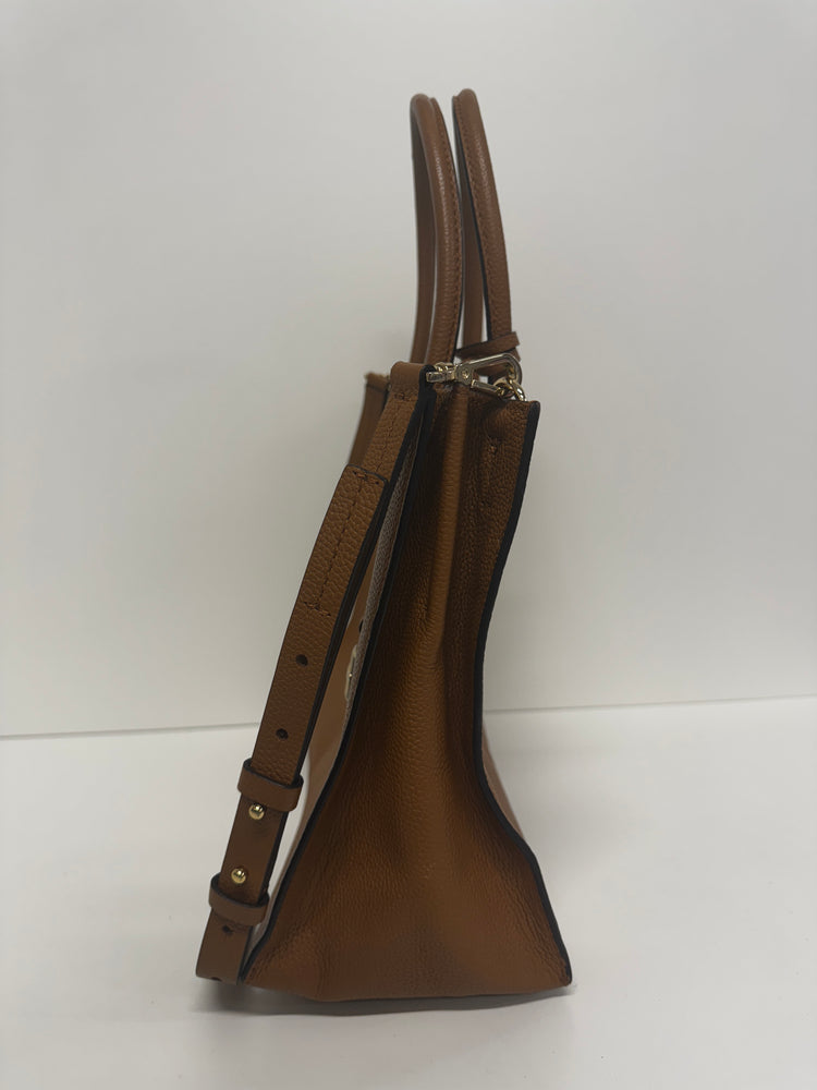 Michael Kors Tan Mercer leather tote pebbled strap EW004