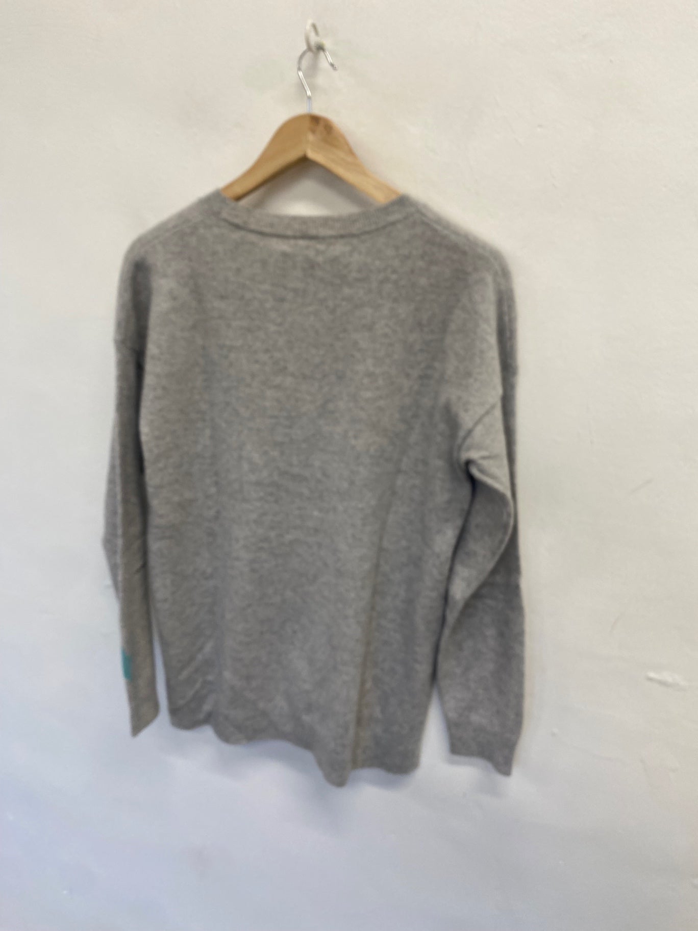 Fabulous Next Sweater UK 14 Grey star cashmere SA514